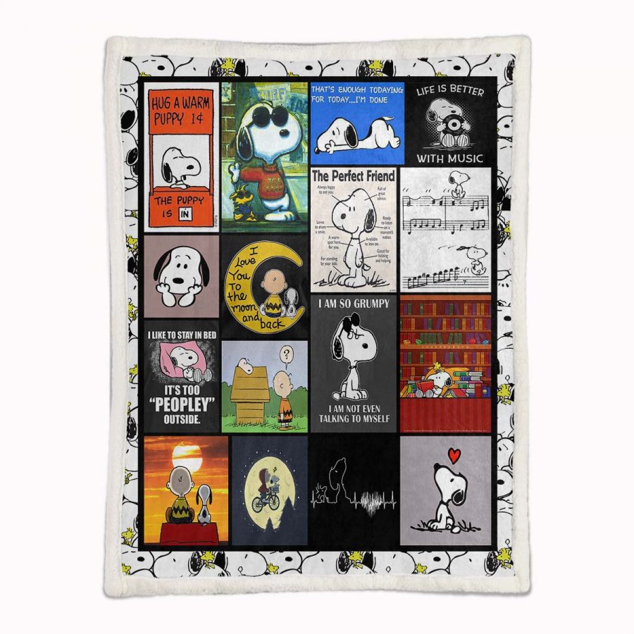 Snoopy Charaktere 01 Decke - Fleecedecke – Bild 2