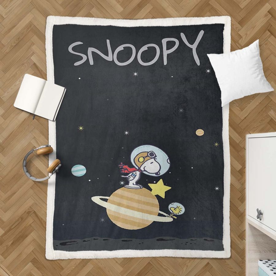 Snoopy Charaktere 05 Decke - Fleecedecke – Bild 3