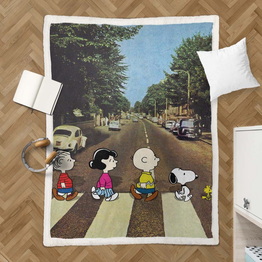 Snoopy Charaktere 06 Decke - Fleecedecke – Bild 3