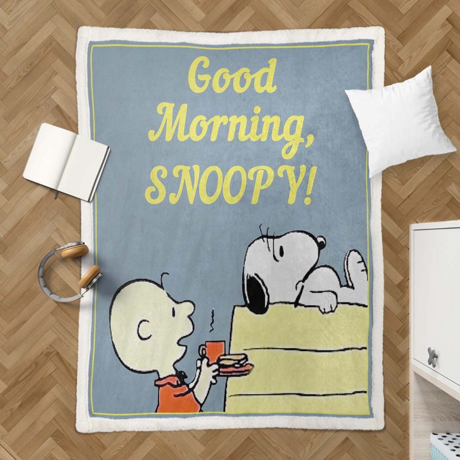Snoopy Charaktere 07 Decke - Fleecedecke – Bild 3
