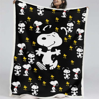 Snoopy Charaktere 08 Decke - Fleecedecke