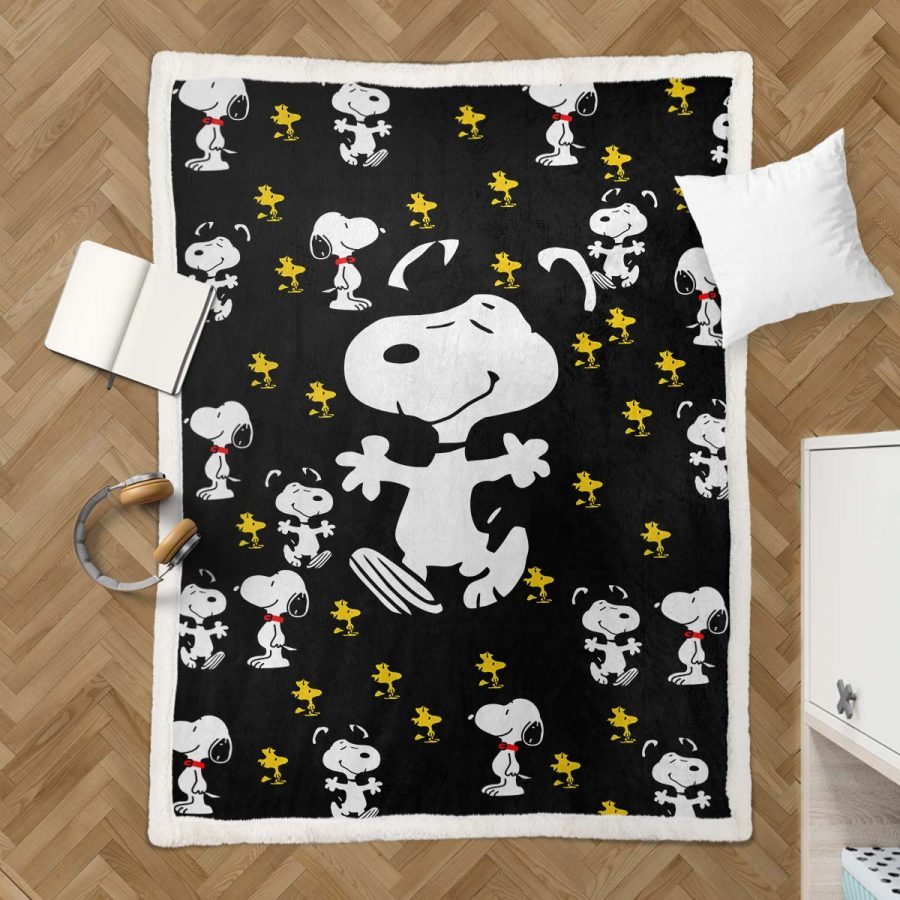 Snoopy Charaktere 08 Decke - Fleecedecke – Bild 3