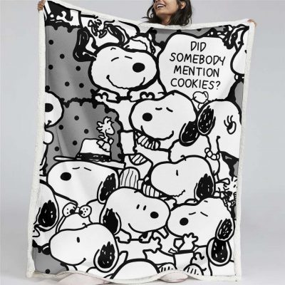 Snoopy Charaktere 09 Decke - Fleecedecke