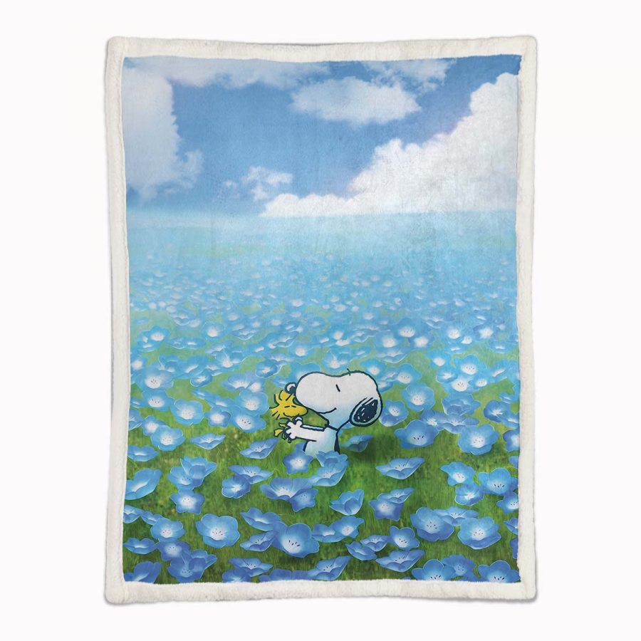 Snoopy Charaktere 12 Decke - Fleecedecke – Bild 2