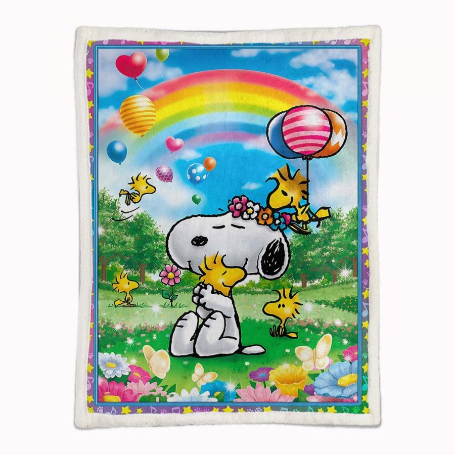 Snoopy Charaktere 13 Decke - Fleecedecke – Bild 2