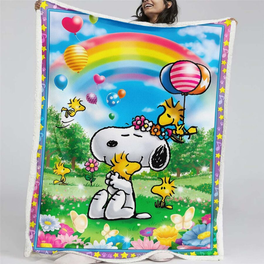 Snoopy Charaktere 13 Decke - Fleecedecke