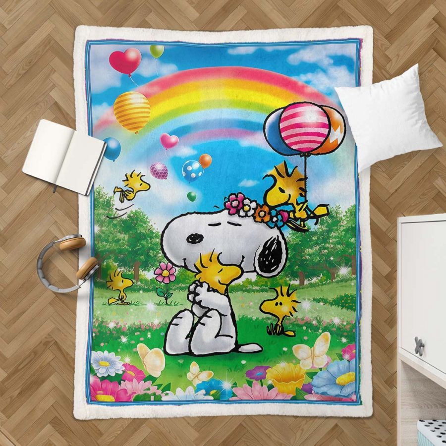 Snoopy Charaktere 13 Decke - Fleecedecke – Bild 3