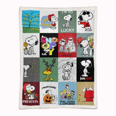 Alternative view of Snoopy Charaktere 14 Decke - Fleecedecke