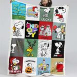 Snoopy Charaktere 14 Decke – Fleecedecke
