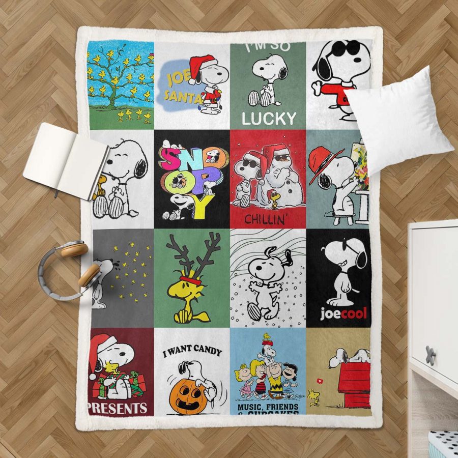 Snoopy Charaktere 14 Decke - Fleecedecke – Bild 3