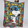 Snoopy - Liebe Woodstock Decke - Fleecedecke