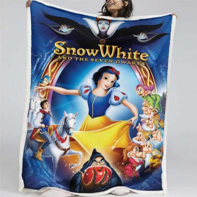Schneewittchen und die Fee 05 Decke - Fleecedecke