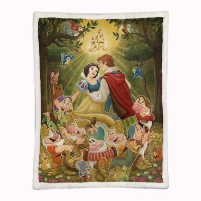 Alternative view of Schneewittchen, Fairy Tail und Prinz Decke - Fleecedecke
