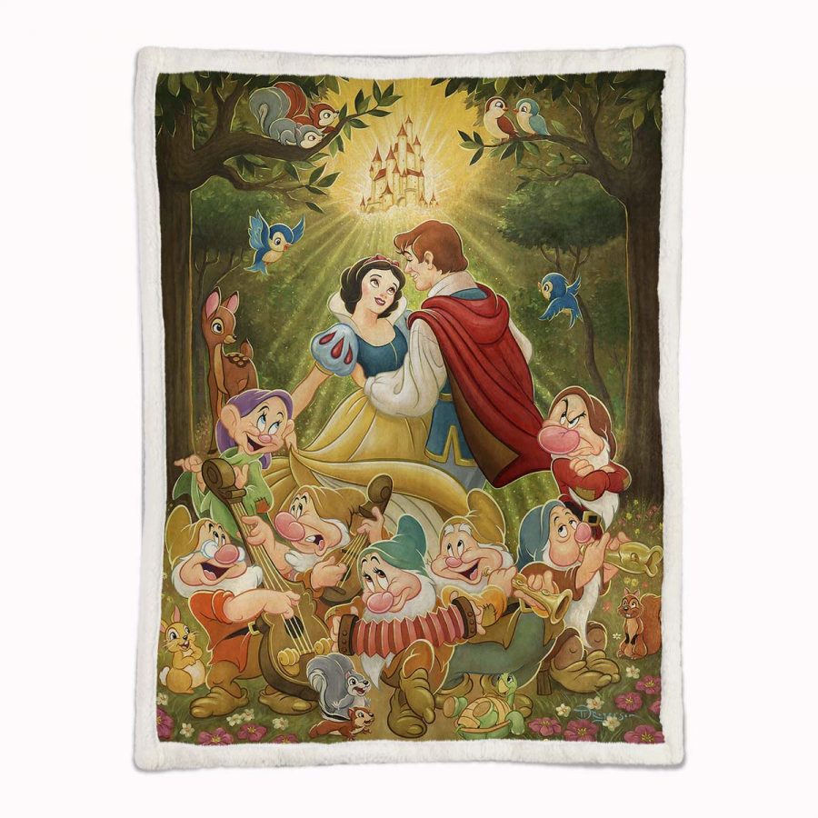 Schneewittchen, Fairy Tail und Prinz Decke - Fleecedecke – Bild 2