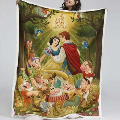 Schneewittchen, Fairy Tail und Prinz Decke - Fleecedecke