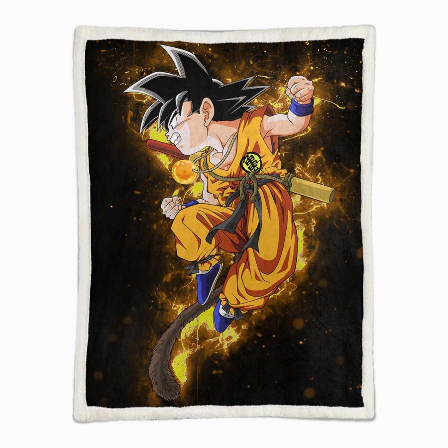 Son Goku Dragon Ball Z 1004 Decke - Fleecedecke – Bild 2
