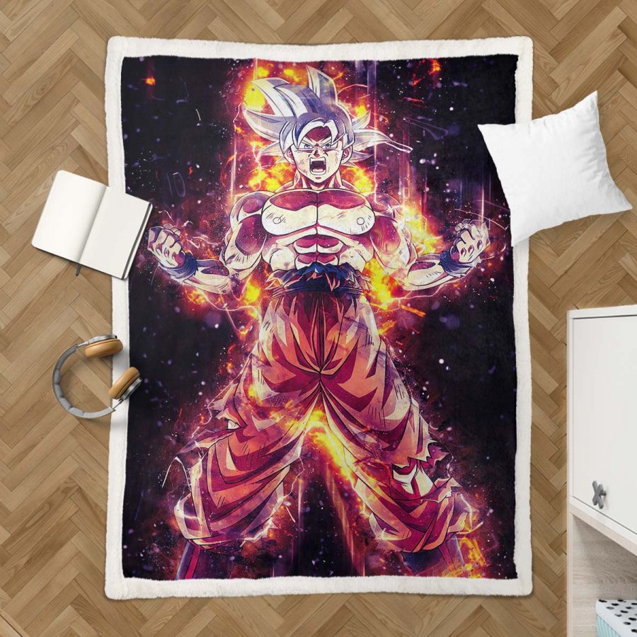 Son Goku Dragon Ball Z 1005 Decke - Fleecedecke – Bild 3