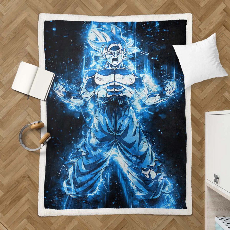 Son Goku Dragon Ball Z 1007 Decke - Fleecedecke – Bild 3