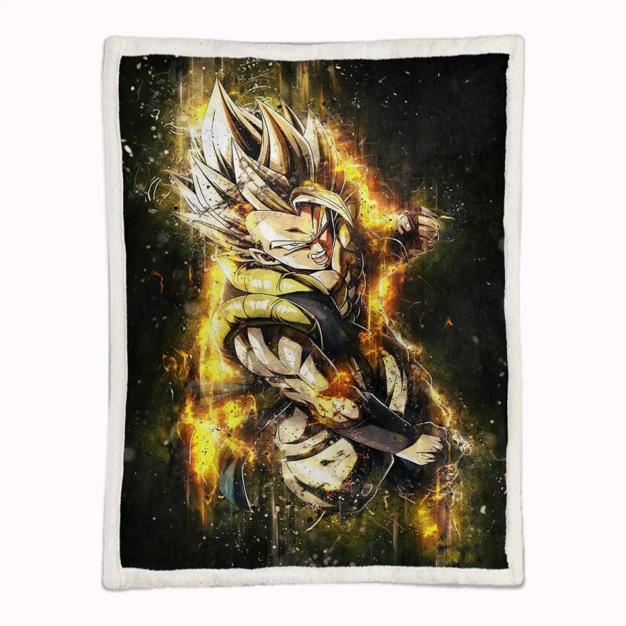 Son Goku Dragon Ball Z 1008 Decke - Fleecedecke – Bild 2