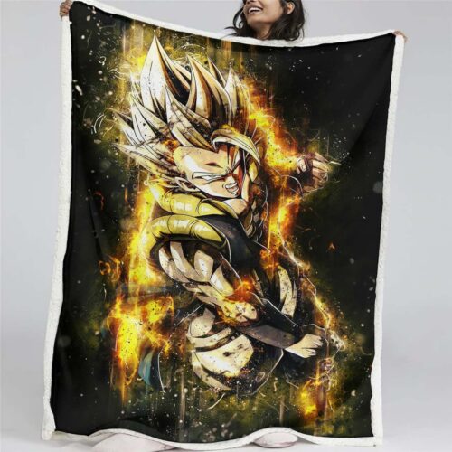 Son Goku Dragon Ball Z 1008 Decke - Fleecedecke
