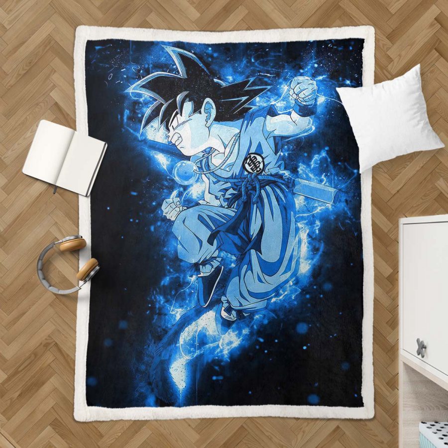 Son Goku Dragon Ball Z 1009 Decke - Fleecedecke – Bild 3