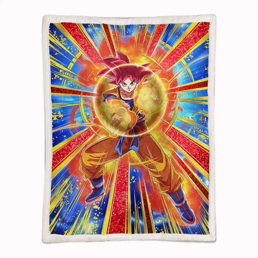 Son Goku Dragon Ball Z 1010 Decke - Fleecedecke – Bild 2