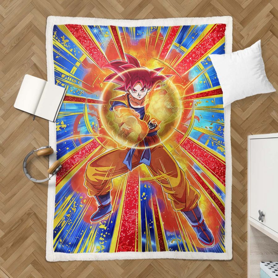 Son Goku Dragon Ball Z 1010 Decke - Fleecedecke – Bild 3