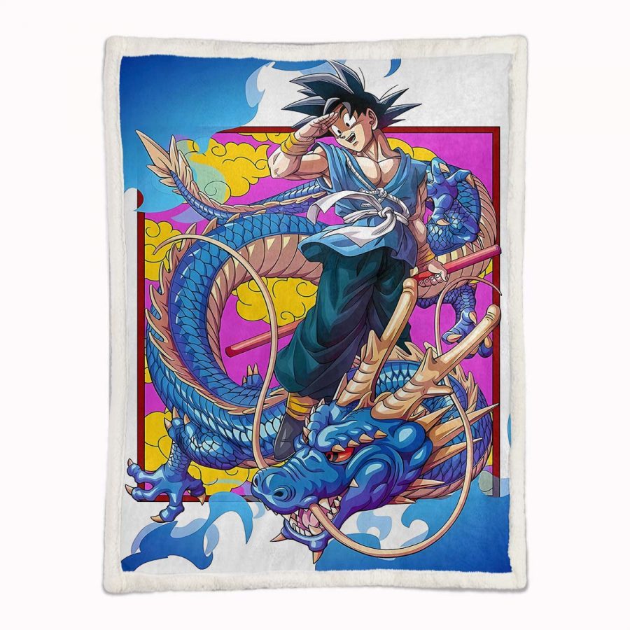 Son Goku Dragon Ball Z 1011 Decke - Fleecedecke – Bild 2