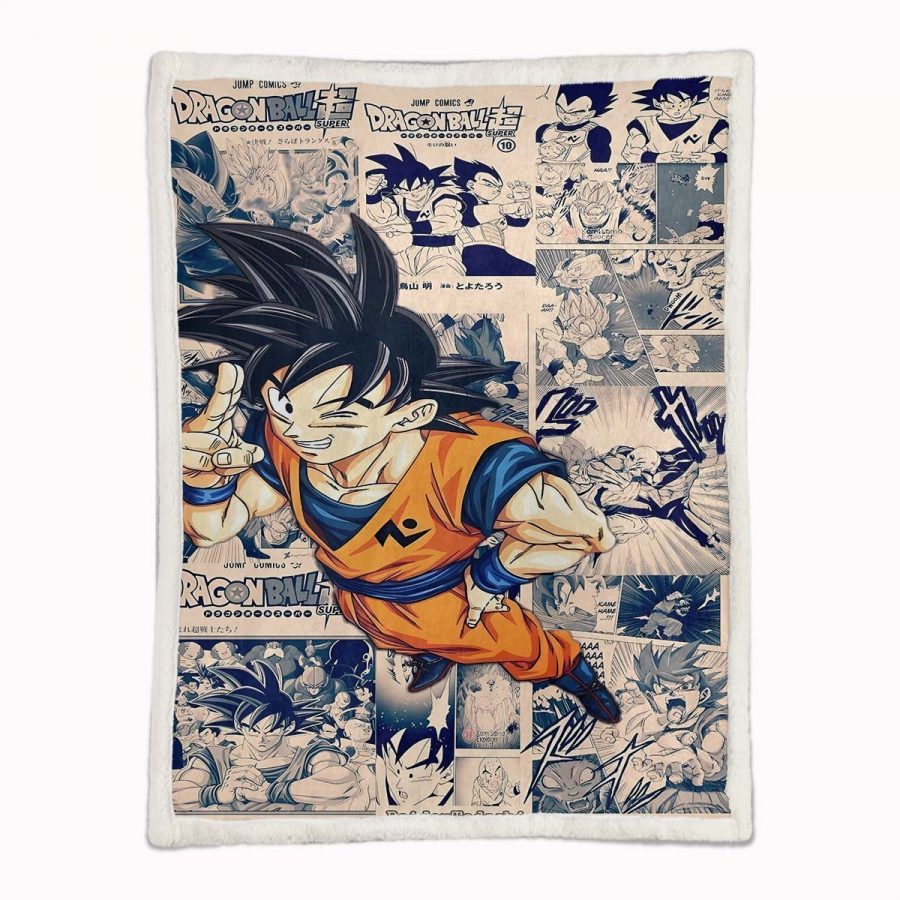 Son Goku Dragon Ball Z 1012 Decke - Fleecedecke – Bild 2