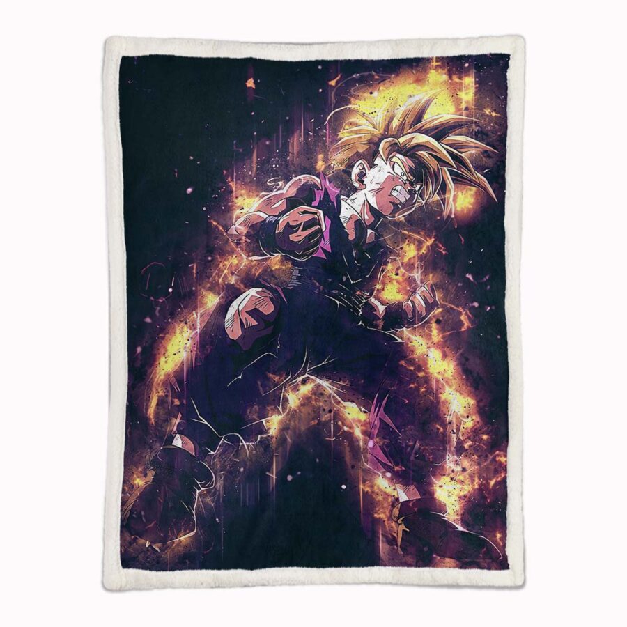 Son Goku Dragon Ball Z 1013 Decke - Fleecedecke – Bild 2