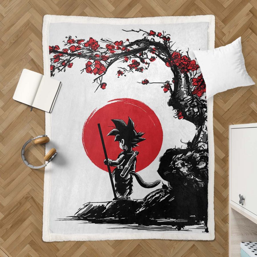 Son Goku Dragon Ball Z 1014 Decke - Fleecedecke – Bild 3
