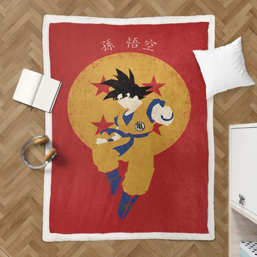 Son Goku Dragon Ball Z 1015 Decke - Fleecedecke – Bild 3