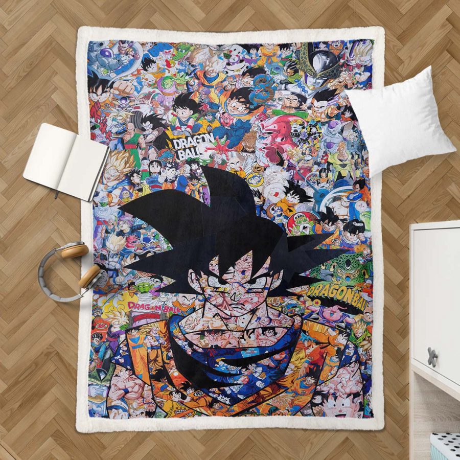 Son Goku Dragon Ball Z 1016 Decke - Fleecedecke – Bild 3