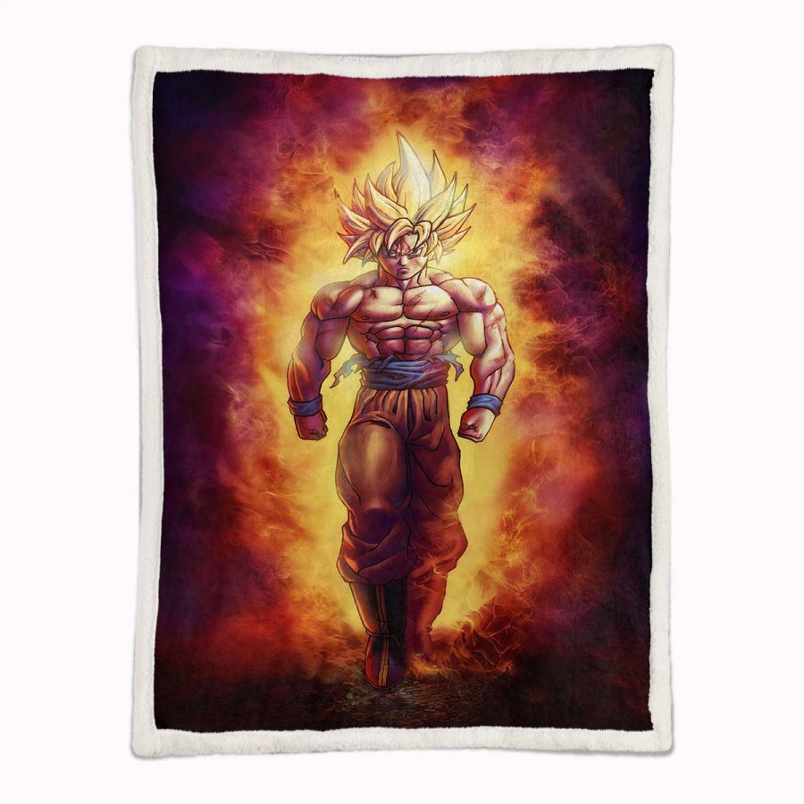 Son Goku Dragon Ball Z 1018 Decke - Fleecedecke – Bild 2