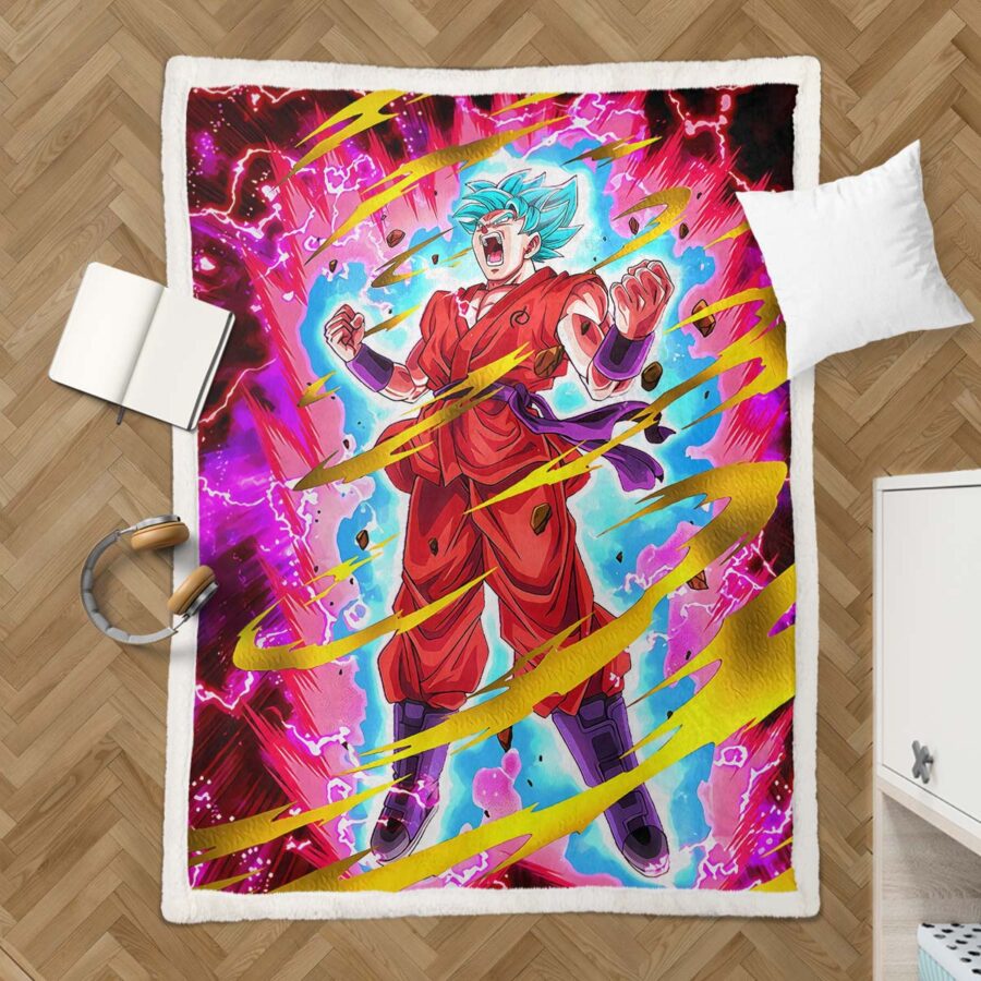 Son Goku Dragon Ball Z 1020 Decke - Fleecedecke – Bild 3