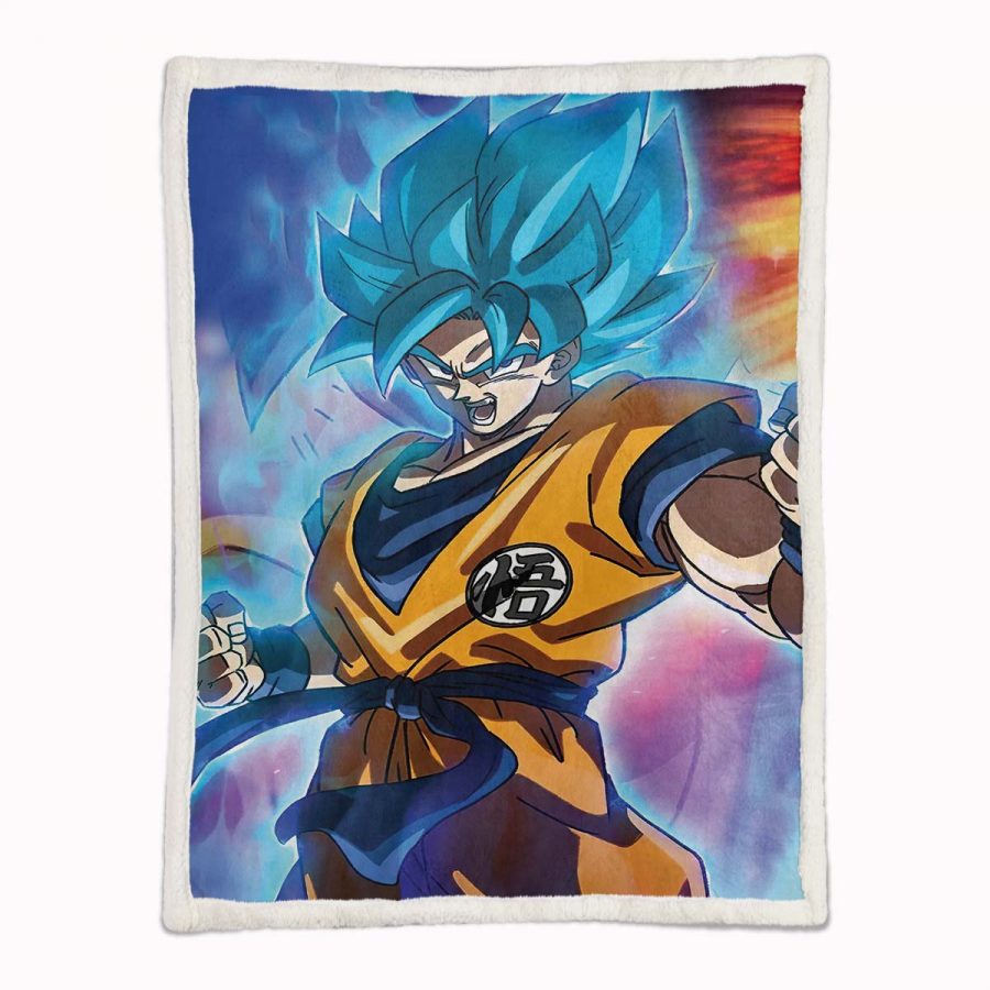 Son Goku Dragon Ball Z Super Saiyajin 1001 Decke - Fleecedecke – Bild 2