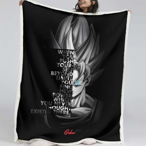 Son Goku Dragon Ball 1022 Decke - Fleecedecke