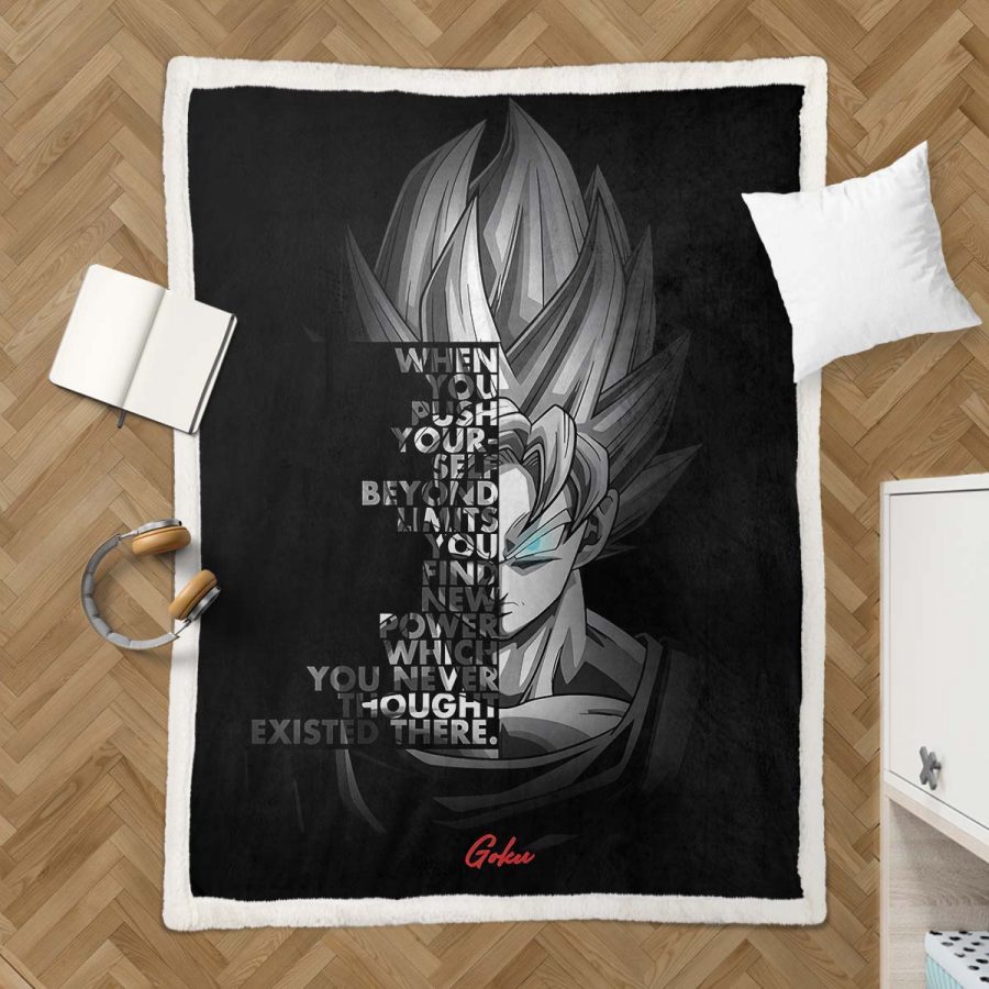Son Goku Dragon Ball 1022 Decke - Fleecedecke – Bild 3