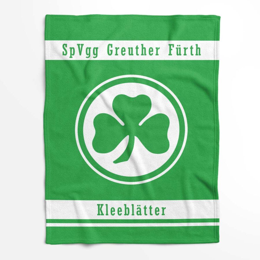 SpVgg Greuther Fürth Grün 05 Fleecedecke - Decke – Bild 2