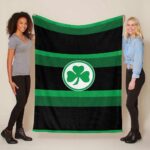 SpVgg Greuther Fürth schwarz grün Fleecedecke – Decke