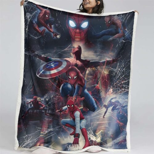 Spiderman Marvel 24 Decke - Fleecedecke