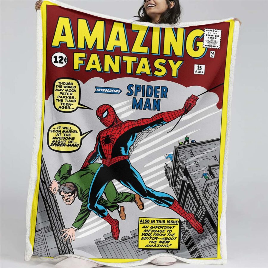 Spiderman Marvel 34 Decke - Fleecedecke