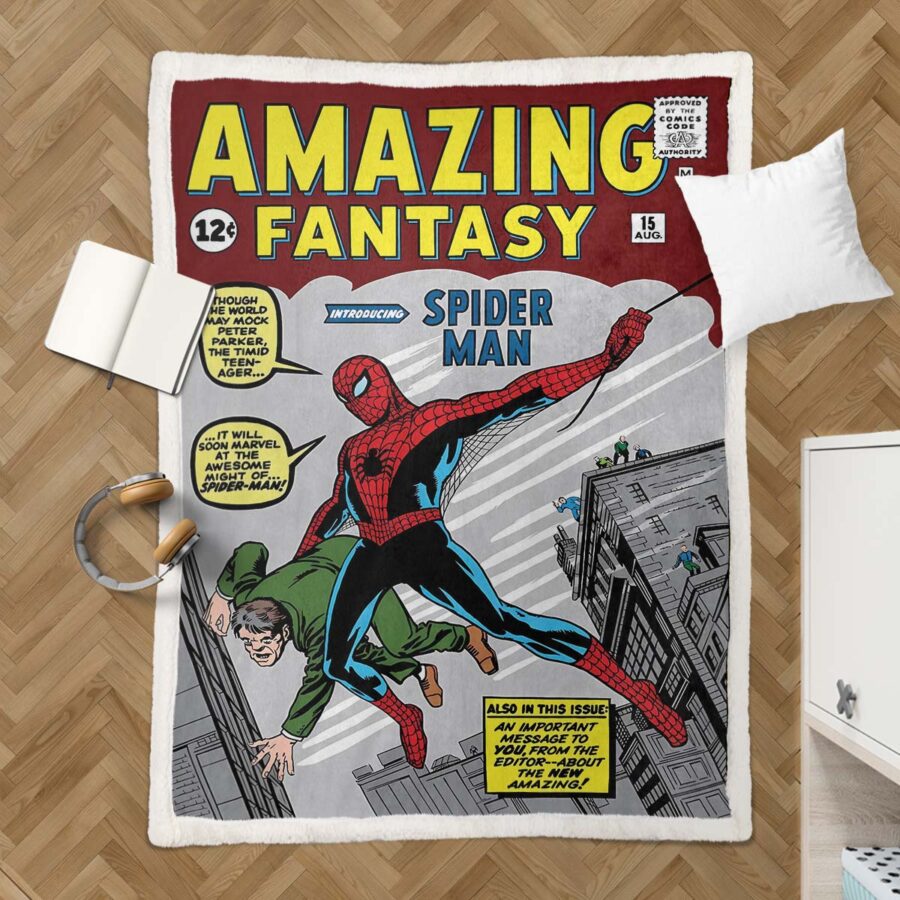 Spiderman Marvel 34 Decke - Fleecedecke – Bild 3
