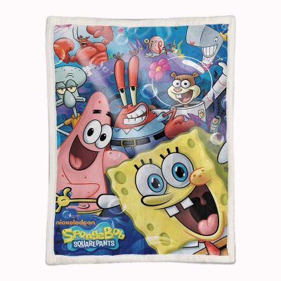 Alternative view of SpongeBob Alle Charaktere 03 Decke - Fleecedecke