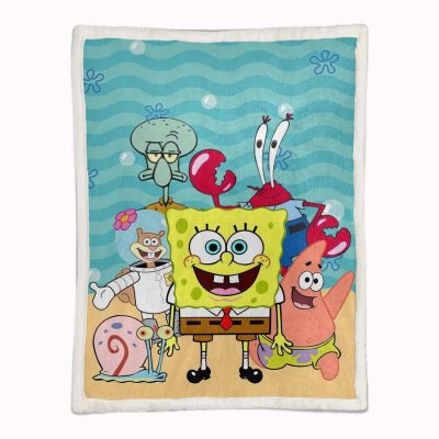 Alternative view of SpongeBob Alle Charaktere 05 Decke - Fleecedecke