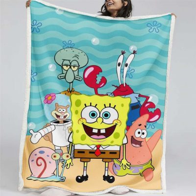 SpongeBob Alle Charaktere 05 Decke - Fleecedecke