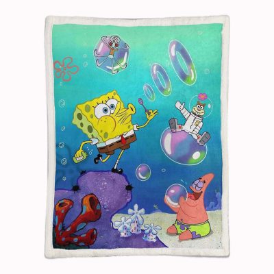Alternative view of SpongeBob Schwammkopf und Patrick 02 Decke - Fleecedecke