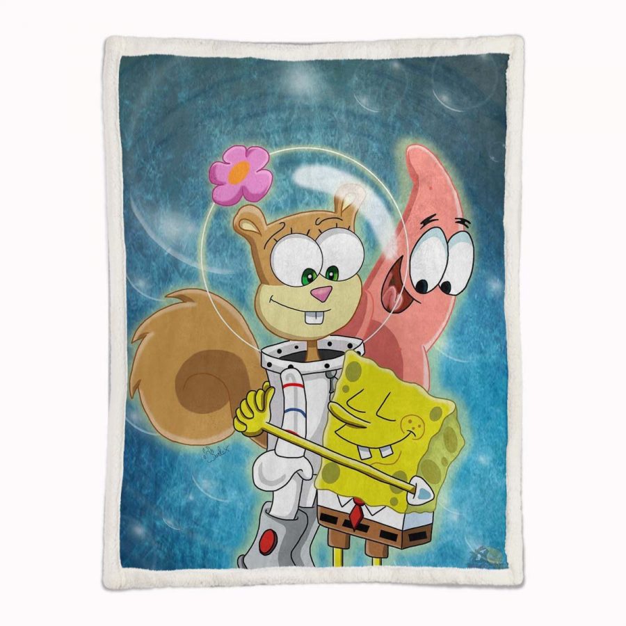 SpongeBob Schwammkopf und Patrick 03 Decke - Fleecedecke – Bild 2