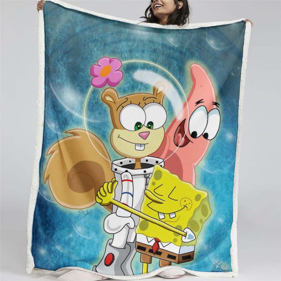 SpongeBob Schwammkopf und Patrick 03 Decke - Fleecedecke
