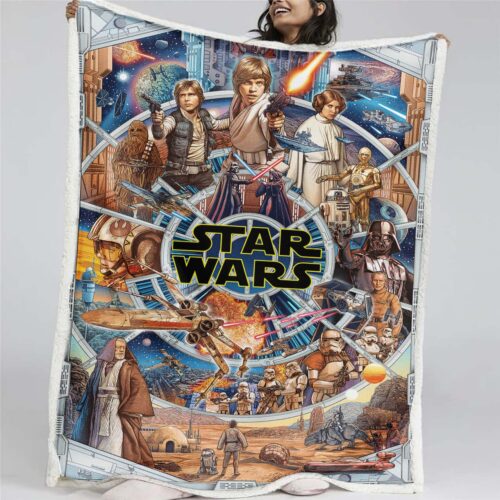 Star Wars Charaktere 08 Decke - Fleecedecke